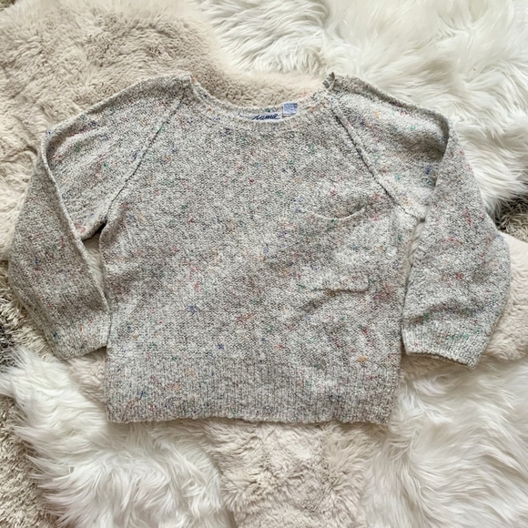 80s vintage confetti sweater - Picture 2 of 4